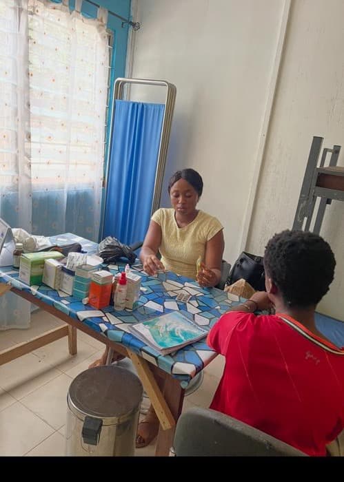 A routine health check-up visit