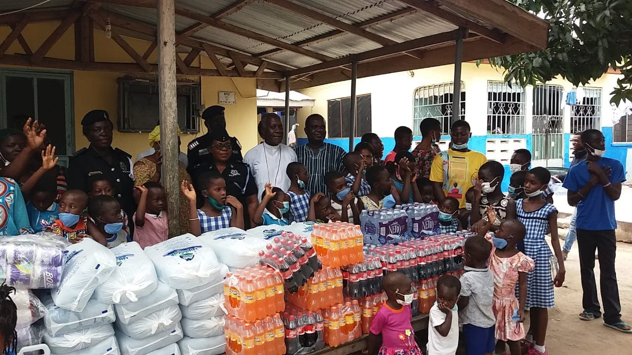 A bulk supplies donation delivered to the home